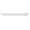 Ekena Millwork Heaton Hidden Support Steel Bracket w/ 14" Support Depth, White Primer 3"W x 18"D x 2"H BKTM03X18X02HEPWH - alternate 4